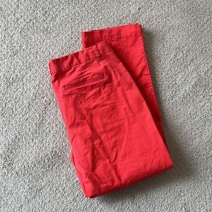 GAP Slim City Cotton and Spandex Capri Crop Pants Size 8 Salmon Pink